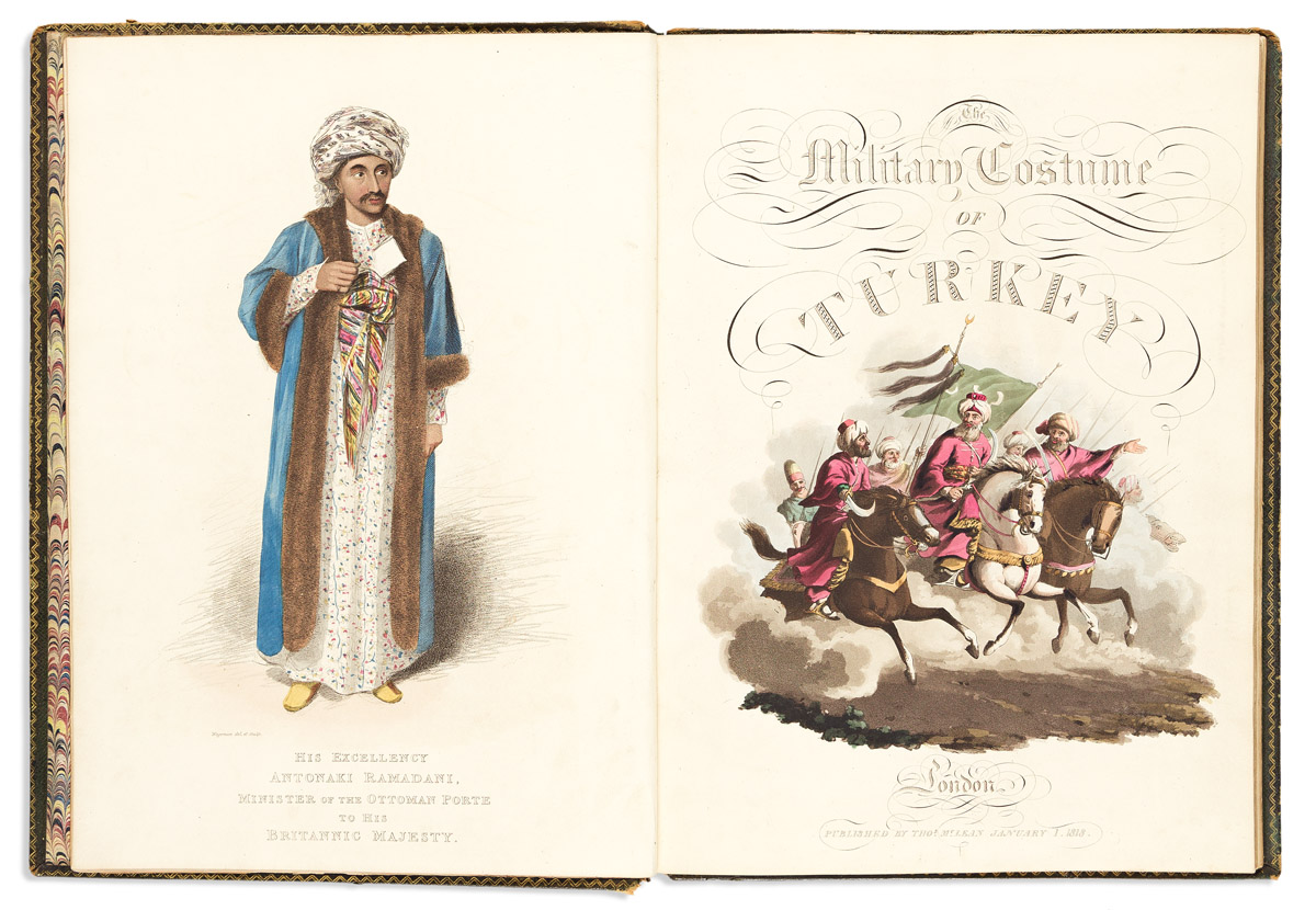 (COSTUME.) Thomas McLean; publisher. The Military Costume of Turkey.